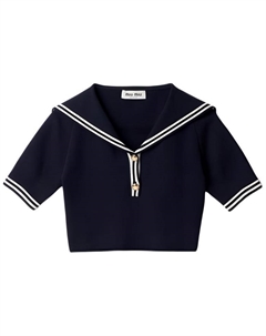 Футболка женская Navy, морской синий Miu miu