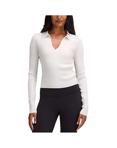 Футболка с воротником FW24 Женская, Костяной Белый Lululemon