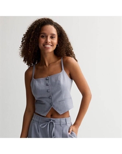 Детский жилет на пуговицах, синий So