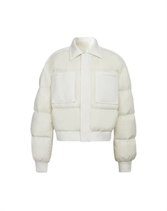 Пуховик с длинными рукавами и большими карманами, белый Deep breath