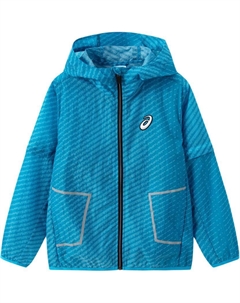 Куртка синяя с цветочным принтом Asics