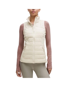 Женская пуховая жилетка, Light Ivory White/LTIV Lululemon