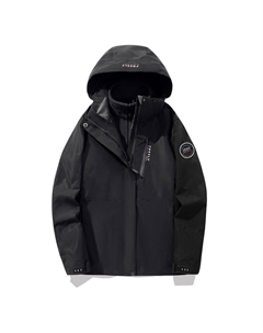 Теплый износостойкий водостойкий ветрозащитный ветровка Унисекс, Women's Black (Two-Piece Set) Jeep spirit