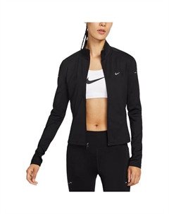 Женская беговая кофта с молнией, Black Nike