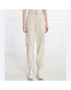 Брюки-Карго стандартного кроя высокая талия, бежевый Guess