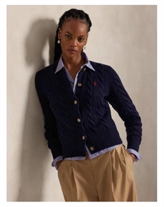 Шерстяной кардиган Slim fit, синий Polo ralph lauren