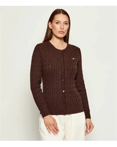 Кардиган Slim fit, коричневый Gant