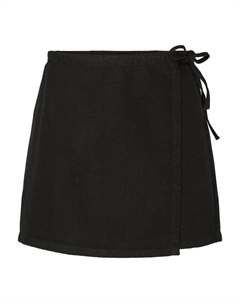 Юбка до колена, черный деним Pieces