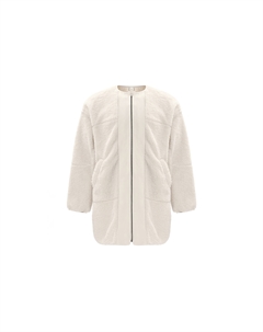 Женская безворотниковая фактурная куртка, White Lululemon