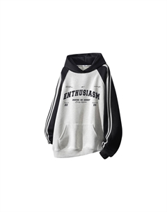 Футболка Huichao Riding The Wind Collection Унисекс, черный вересково-серый [Утепленная с флисовой подкладкой] Warrior