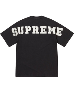 Футболка с термопринтом, цвет утиный синий/темный сланец Supreme