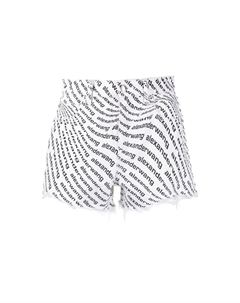 Футболка с логотипом Wave Bite, белая Alexander wang