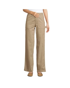 Женские утилитарные брюки чинос с высокой посадкой в ёлочку, цвет desert tan Lands' end
