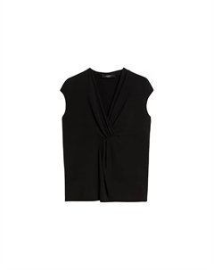 Negozi Collection Лиоцелл Джерси Топ Майка Женская Черная Weekend max mara