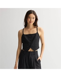 Детский жилет на пуговицах, черный So