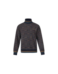 X Li Ning1990 X Li Ning FW22 Кашемировый свитер Унисекс Темно-ирисовый синий Moose knuckles