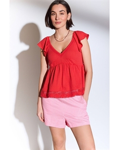 Шорты в фактурную полоску с завязкой на талии, розовый Next