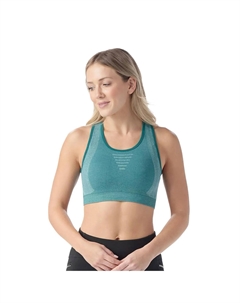 Спортивный бюстгальтер Intraknit с открытой спиной, Emerald Green Heather Smartwool