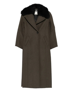 Однобортное пальто, зеленый Blumarine