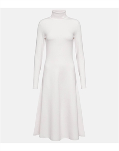 Платье миди из смесового шелка, белый Joseph