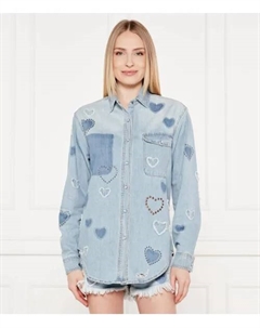 Джинсовая рубашка Oversize fit, синий One teaspoon