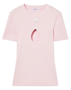 Футболка в рубчик, розовый Pucci