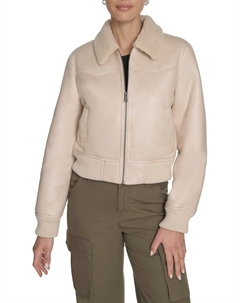 Женская западная куртка-бомбер из искусственной овчины, Almond Milk Levi's®