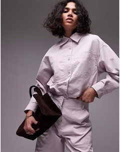 Легкая куртка coord бледно-розового цвета Mango