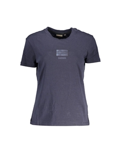 Синяя хлопковая футболка, синий Napapijri