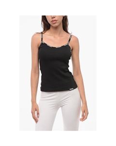 Майка из эластичного хлопка с логотипом, черный Dsquared2