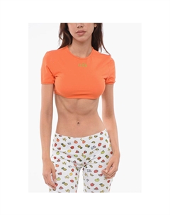 Укороченный топ ICON с короткими рукавами, оранжевый Dsquared2