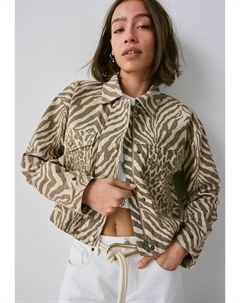 Джинсовая куртка REGULAR FIT -CROPPED, бежевый Next