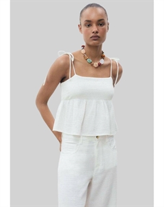 Брюки STRAIGHT-FIT, белый Mango