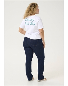 Футболка с принтом, белый Kaffe curve