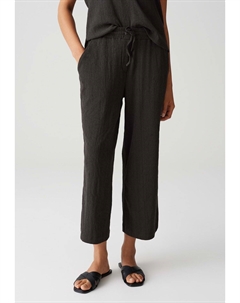 Брюки HIGH RISE CROPPED WIDE FIT CRINKLE, коричневый Opus