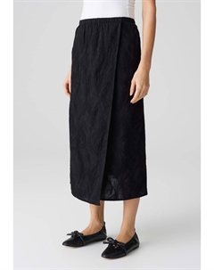 Юбка с запахом REGULAR MIDI FIT FLORAL CROCHET - A-line skirt, черный Opus