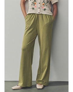 Брюки TEXTURED STRIPE WIDE, зеленый Next