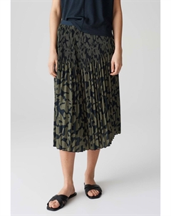 Юбка плиссированная REGULAR MIDI FIT A-LINIE PLISSEE PRINT - A-line skirt, темно-серый Opus