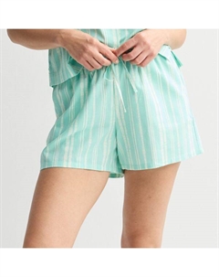 Женские пижамные шорты из льняной ткани, цвет mint stripe Sonoma goods for life