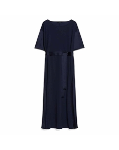 Weekend Max Mara Jordan Платье миди с поясом, черный Weekend max mara