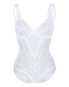 Боди CLASSIC LACE, белый Sassa
