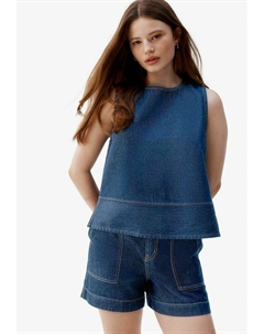 Топ ROUND NECK - Blouse, синий Next