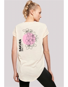 Футболка с принтом SAKURA JAPAN GRAFIK, песочный F4nt4stic