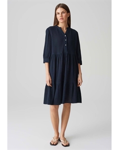 Платье-рубашка RELAXED FIT MIDI CRASH VOLANT, синий Opus