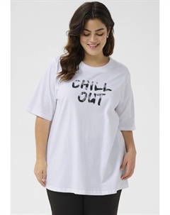 Футболка с принтом KCVIOLA, белый Kaffe curve