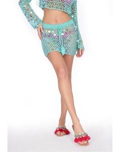Мини-юбка, бирюзовый Izia