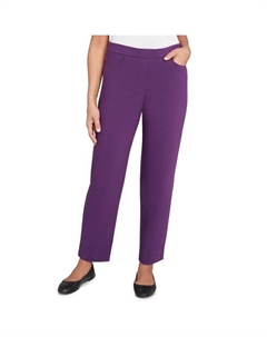 Классические облегающие брюки Petite allure с эластичной юбкой, цвет amthyst Alfred dunner