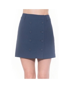 Женская юбка со шлевками, цвет denim blue Alexia admor