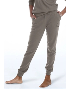 Брюки для бега в стиле Loungewear с изысканной вышивкой логотипа, костюм для отдыха Loungewear, коричневый Bench