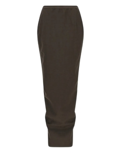 Платье Crossover elastic-waistband skirt, серый Rick owens